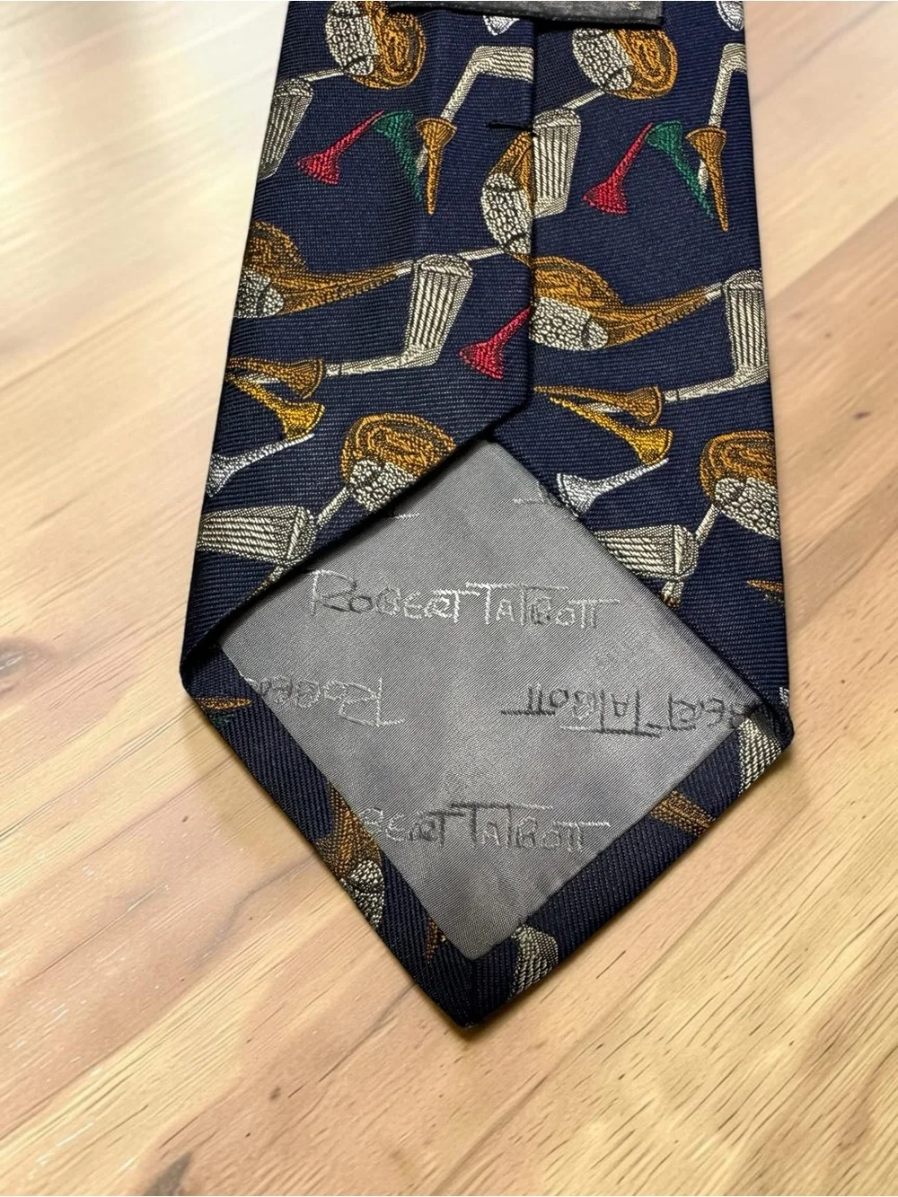 Vintage Robert Talbott Golf Theme 100% Silk Tie